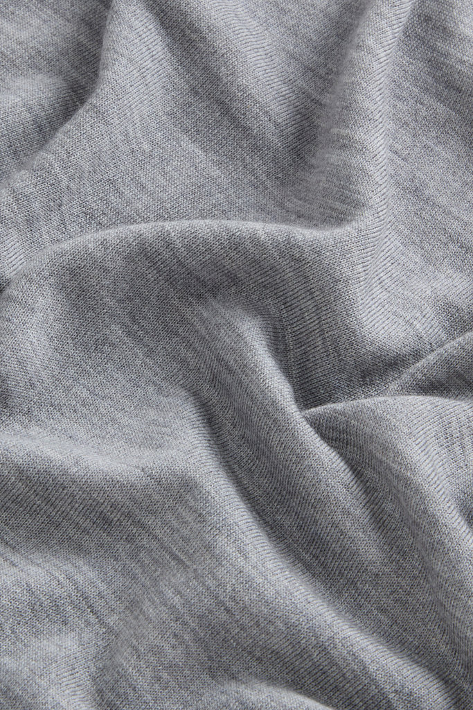 Crewneck Sweater in Pure Merino Virgin Wool Gray photo 7 | Woolrich