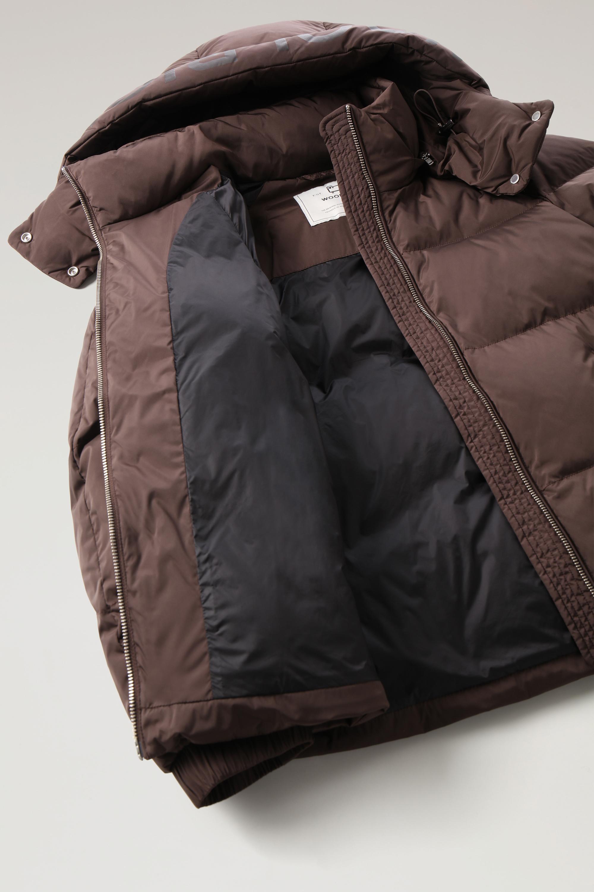 Alsea Short Down Jacket with Detachable Hood Brown photo 6 | Woolrich