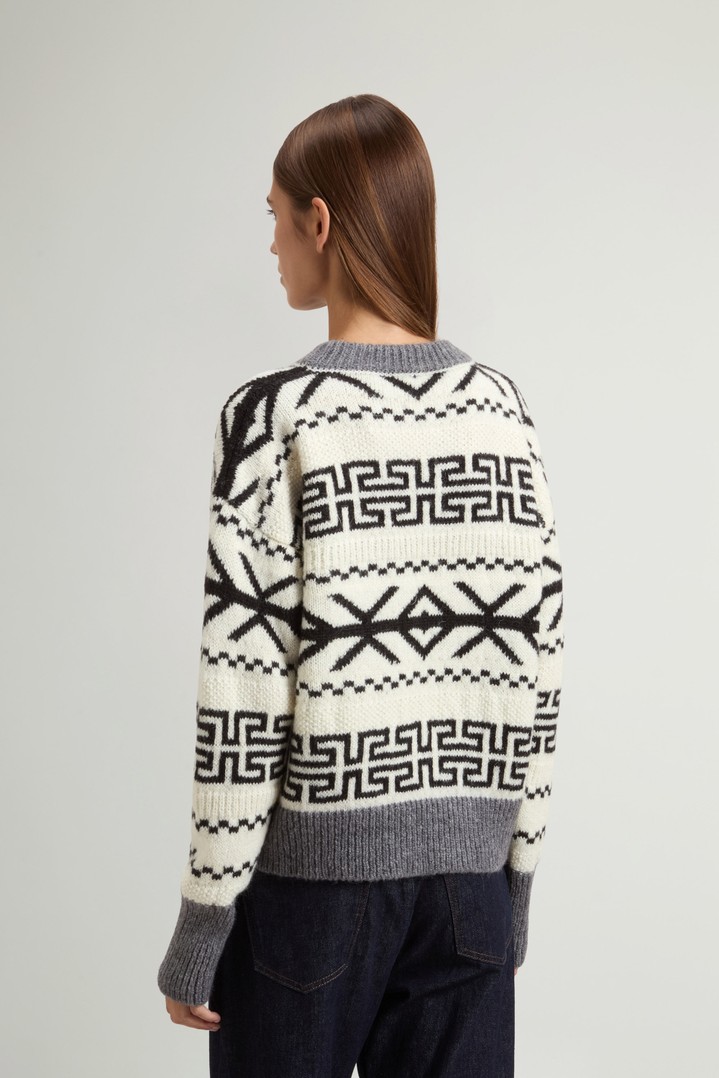 FAIRISLE CREWNECK White photo 3 | Woolrich