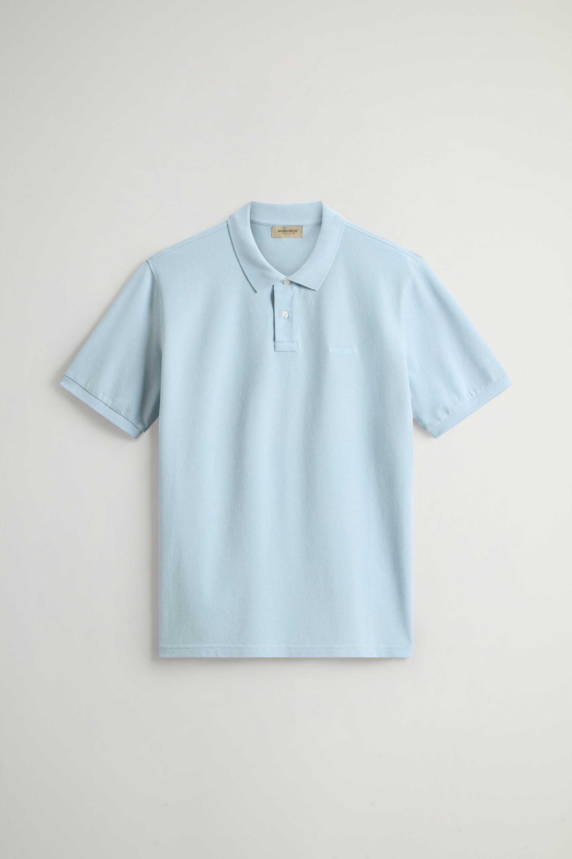 Pure Cotton Pique Polo Blue photo 1 | Woolrich