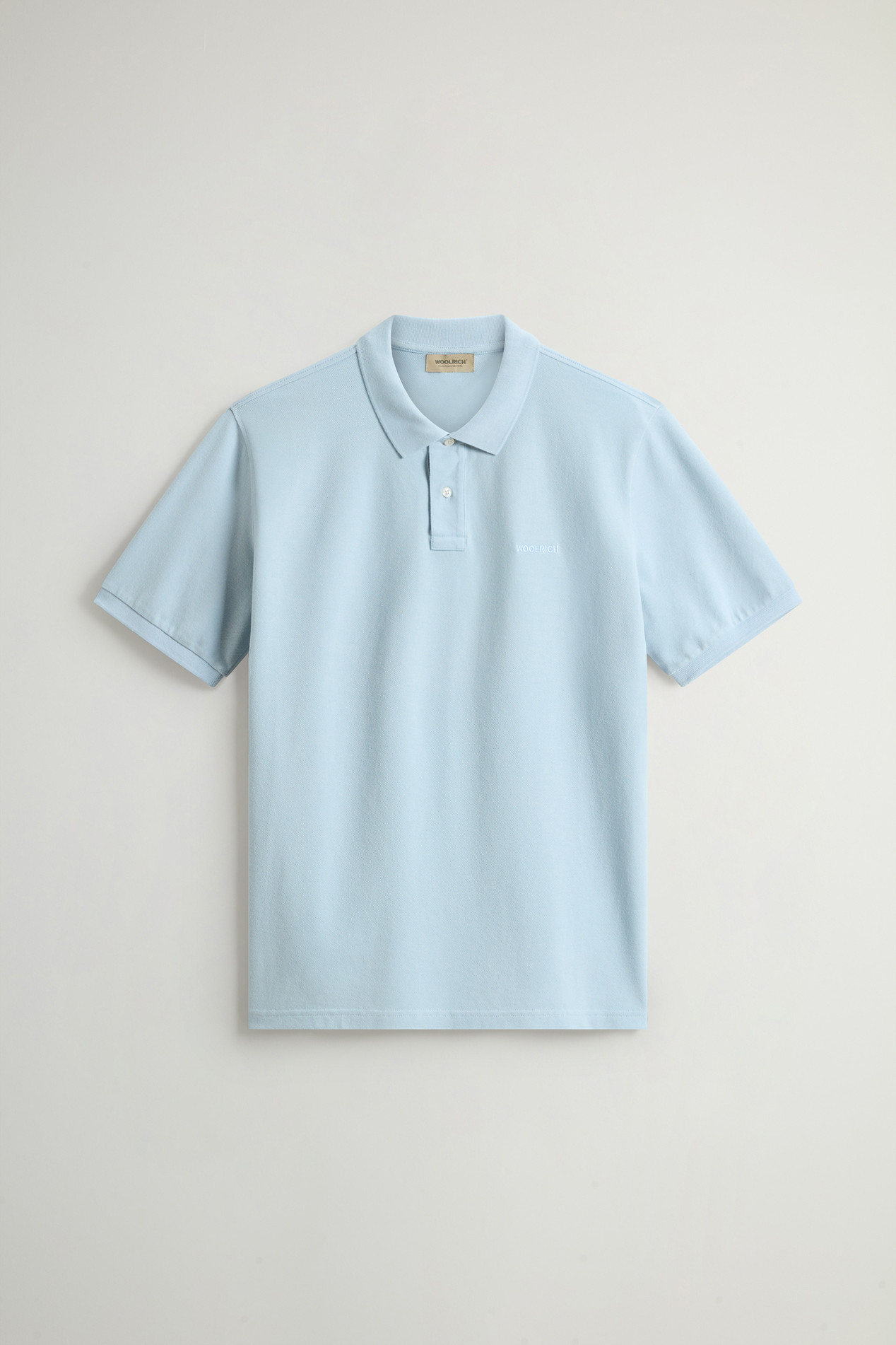 Pure Cotton Pique Polo Blue photo 1 | Woolrich
