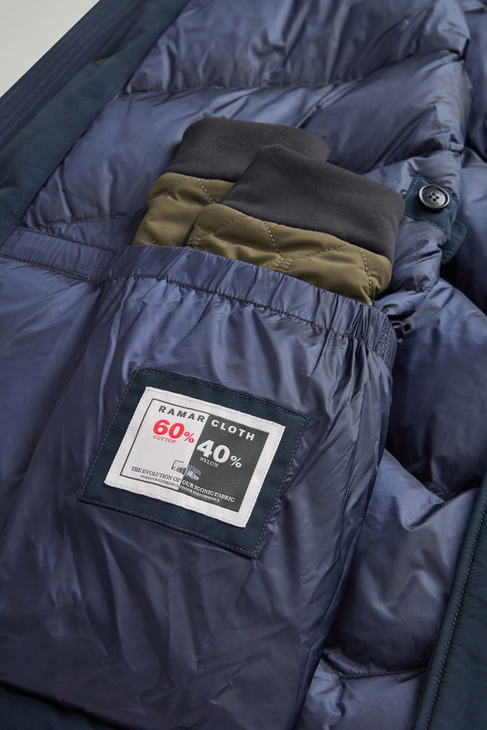 Polar Parka in Ramar Cloth with High Collar Blue photo 9 | Woolrich