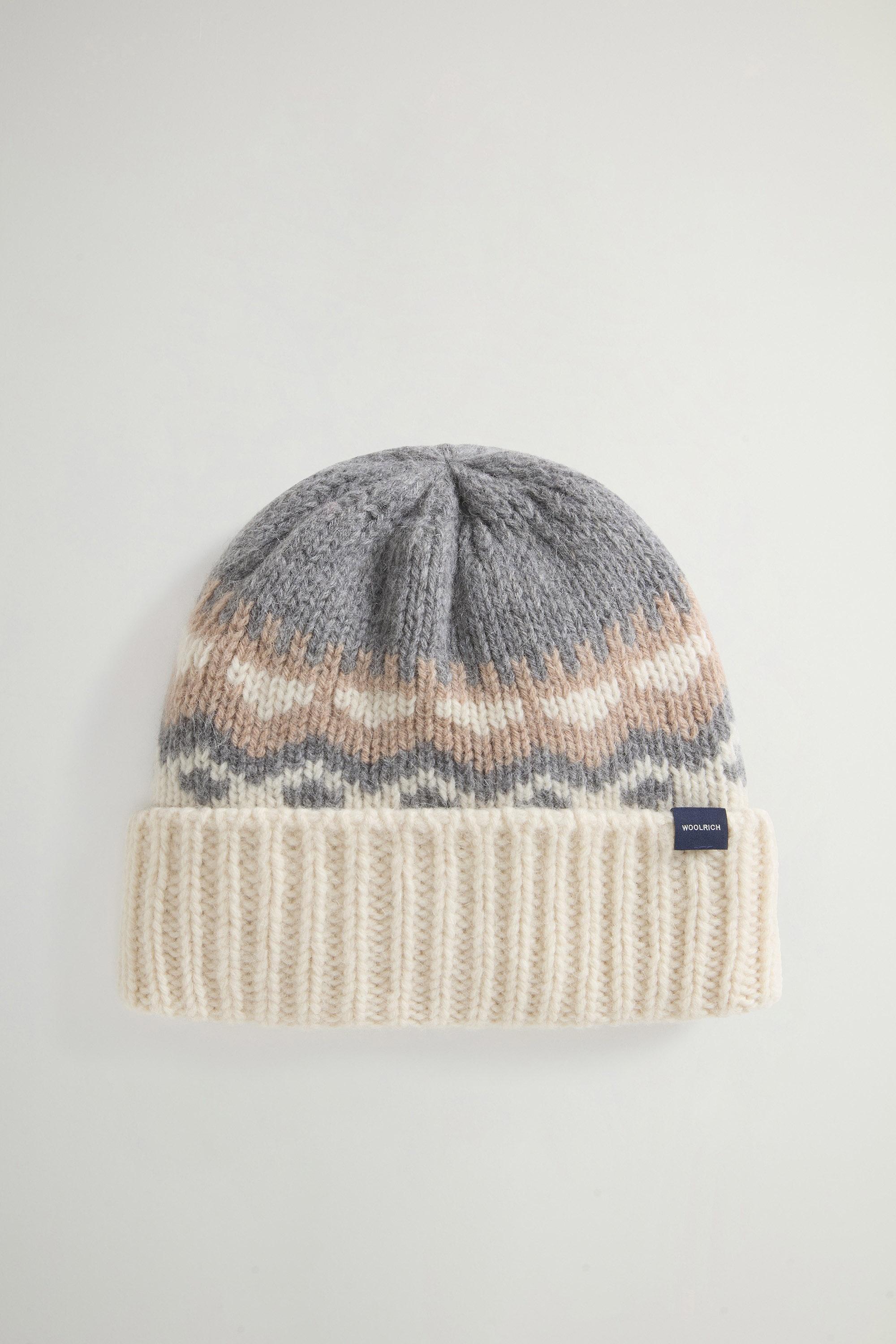 Fair Isle Beanie in Wool and Alpaca White photo 1 | Woolrich