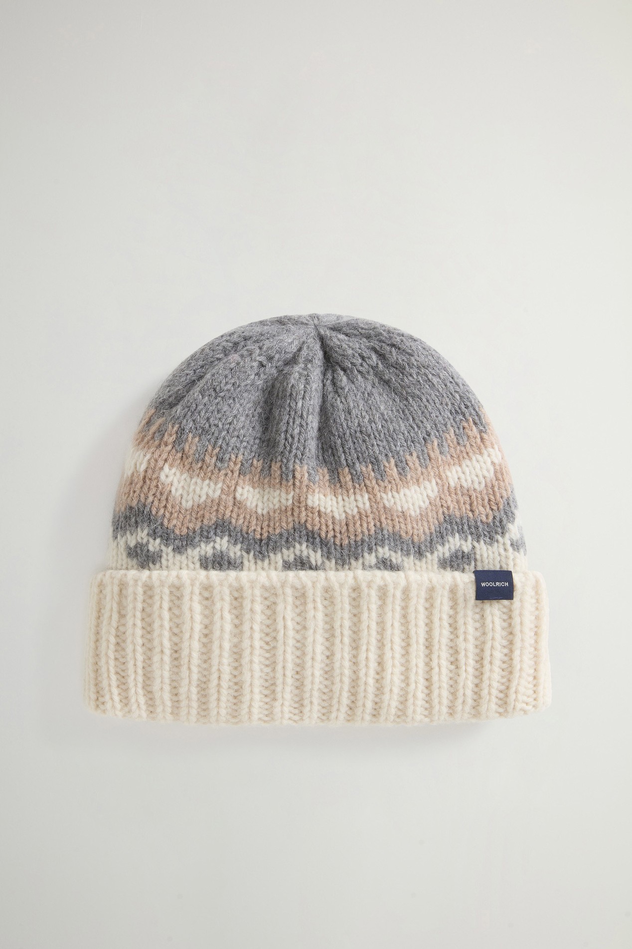 ALPACA BLEND FAIRISLE BEANIE White photo 2 | Woolrich