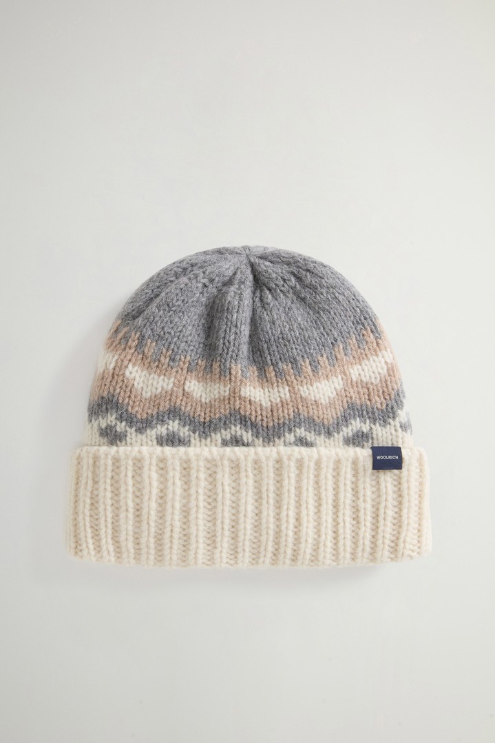 ALPACA BLEND FAIRISLE BEANIE White photo 2 | Woolrich