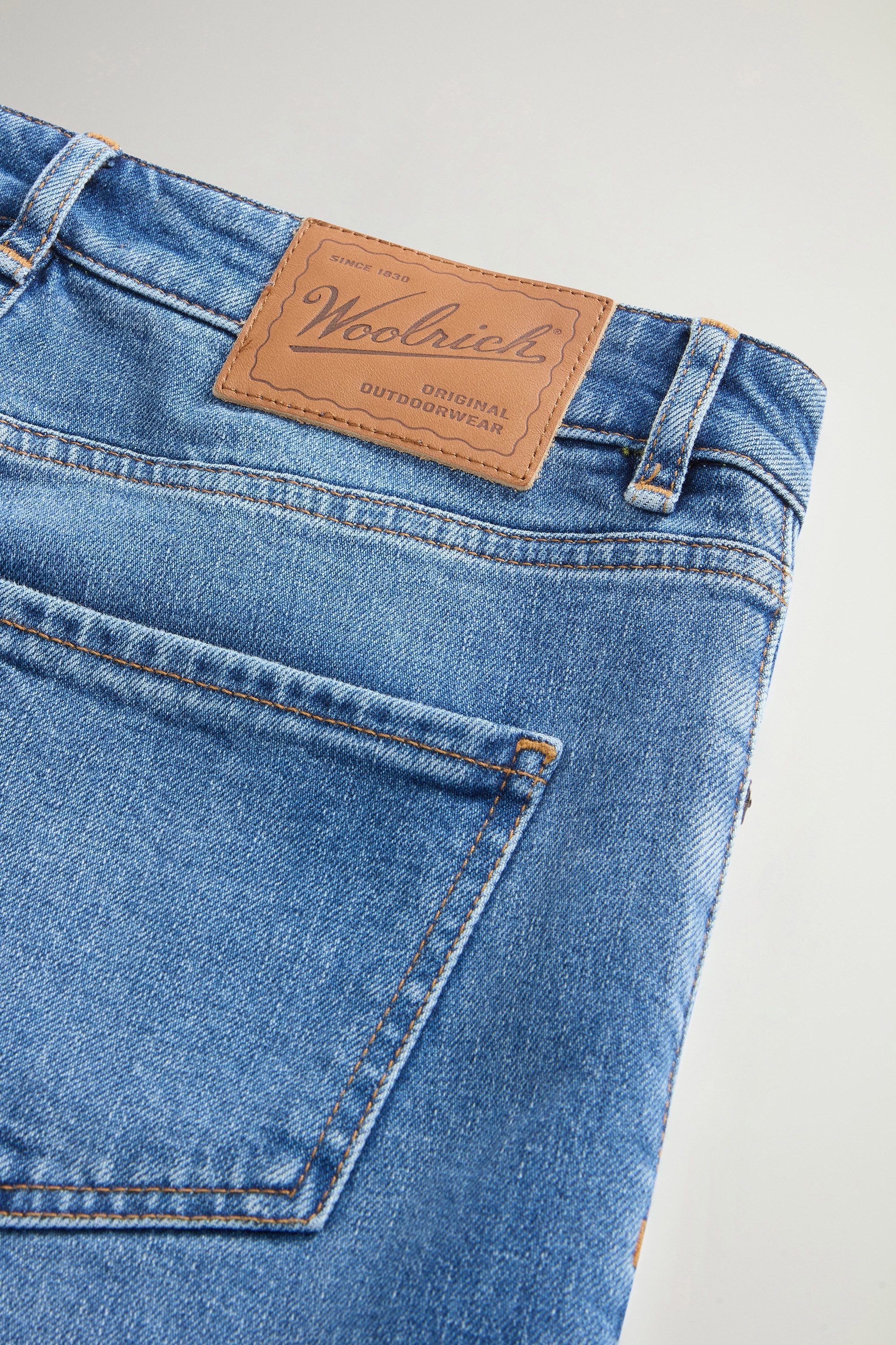 Five-Pocket Jeans in Stretch Cotton Denim Blue photo 6 | Woolrich