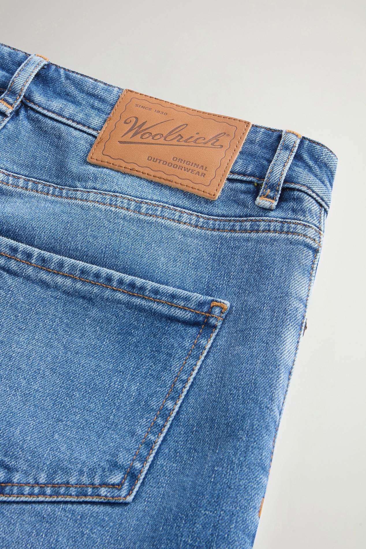 Five-Pocket Jeans in Stretch Cotton Denim Blue photo 6 | Woolrich