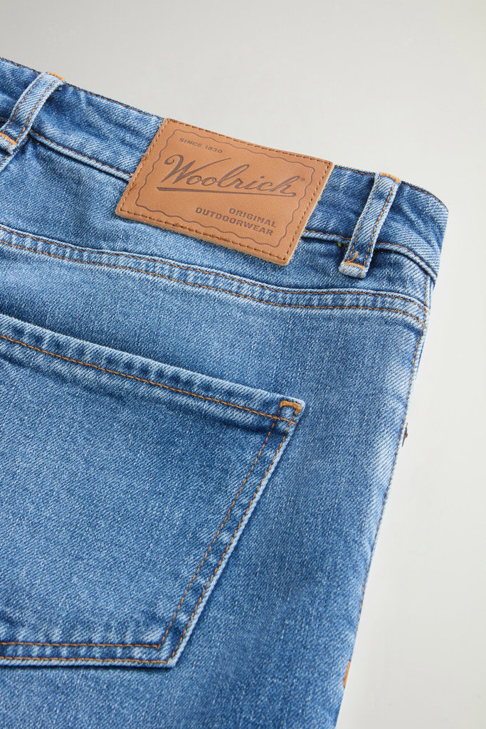 Five-Pocket Jeans in Stretch Cotton Denim Blue photo 6 | Woolrich