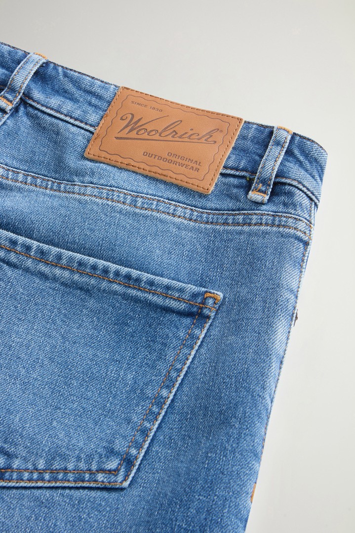 Five-Pocket Jeans in Stretch Cotton Denim Blue photo 6 | Woolrich