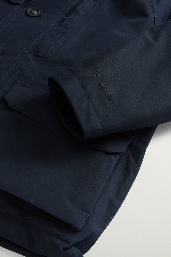 Waterproof Mountain Jacket in Recycled GORE-TEX® Fabric Blue photo 7 | Woolrich