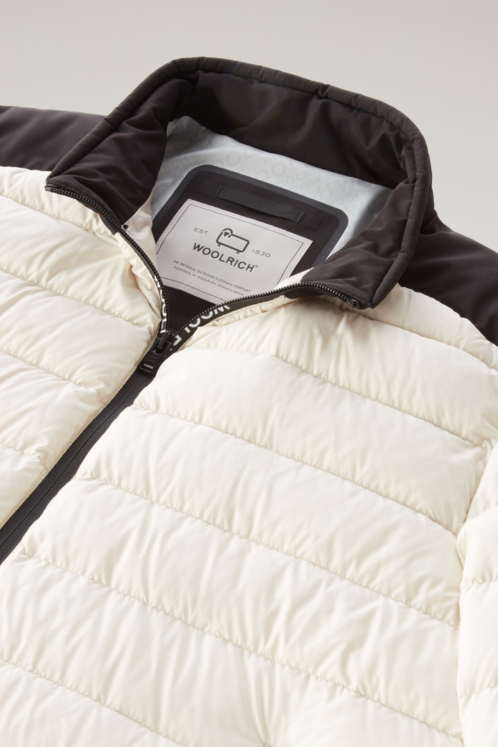 Bering Tech Lightweight Hybrid Down Jacket in Microfibre White photo 2 | Woolrich