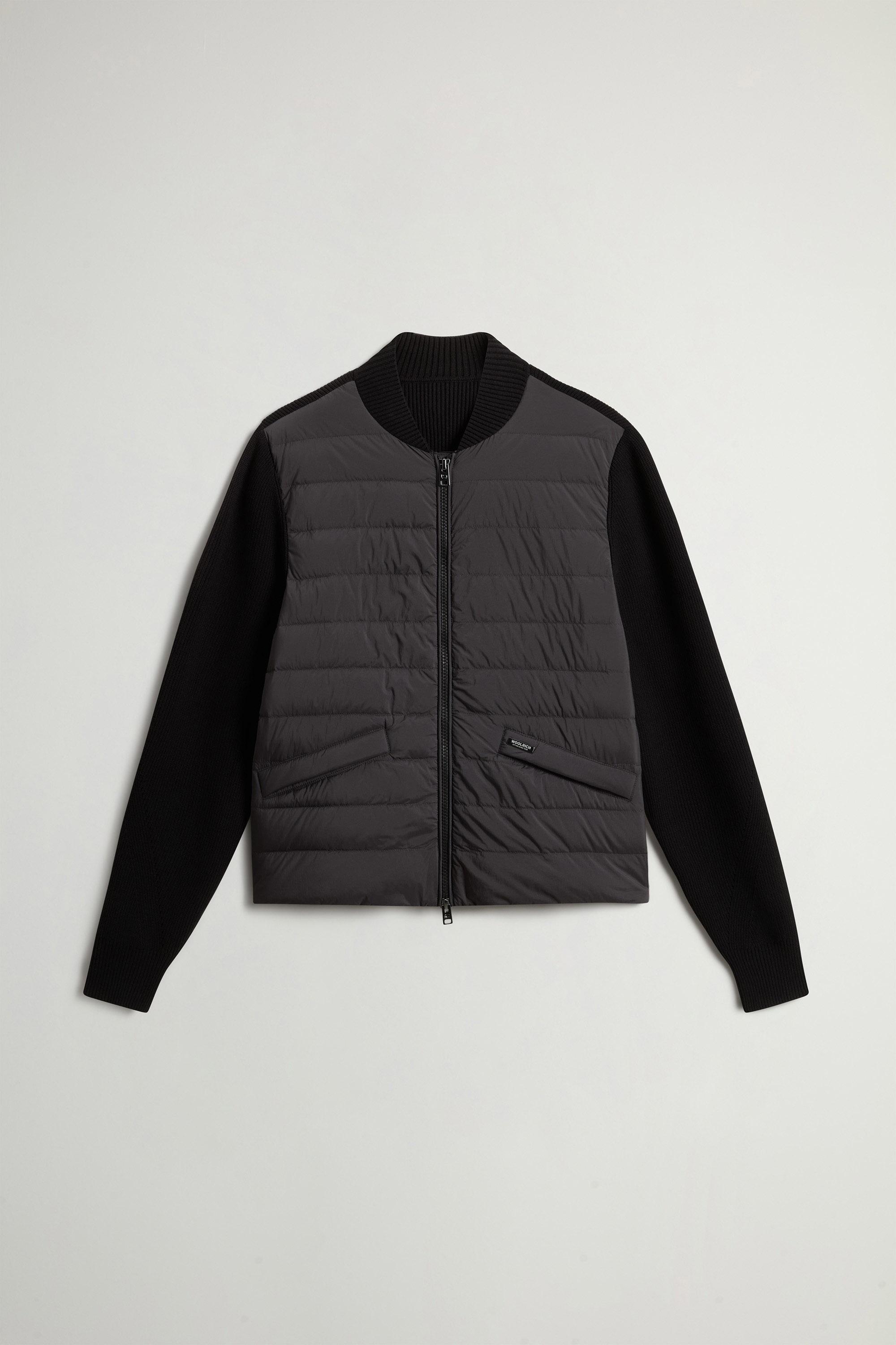 Hybrid Bomber Jacket in Nylon Black photo 5 | Woolrich