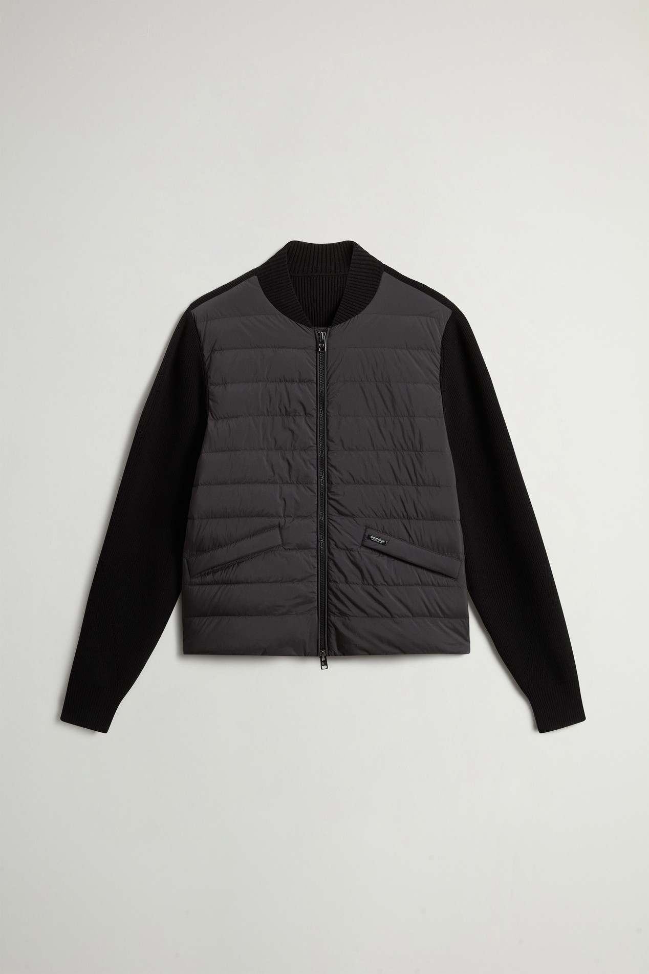 Hybrid Bomber Jacket in Nylon Black photo 5 | Woolrich