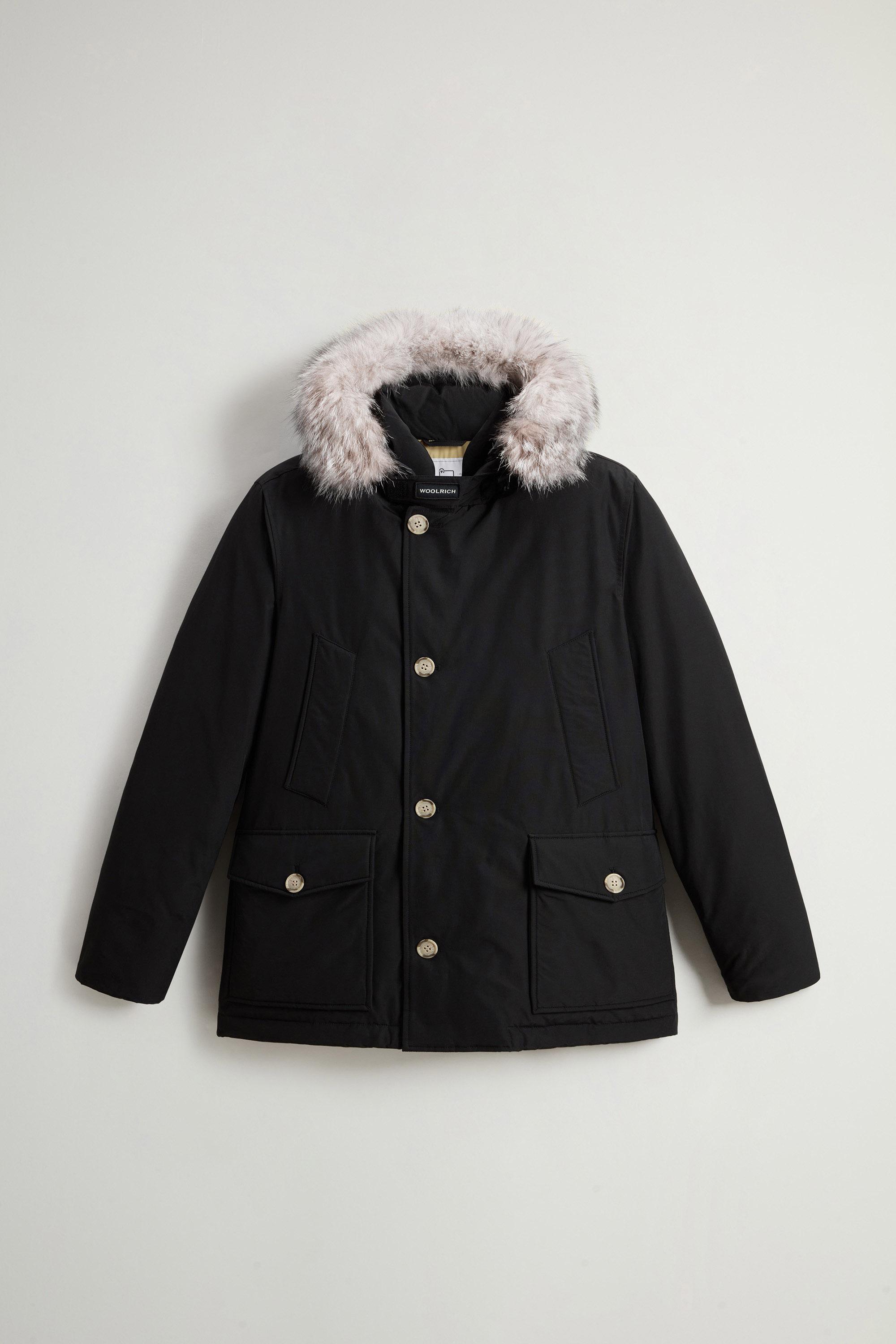 Arctic Anorak in Ramar Cloth with Detachable Fur Black photo 6 | Woolrich