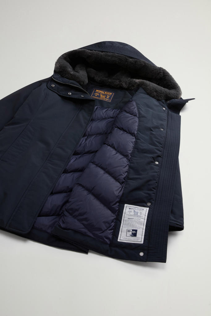BOULDER FAUX FUR PARKA Blue photo 9 | Woolrich