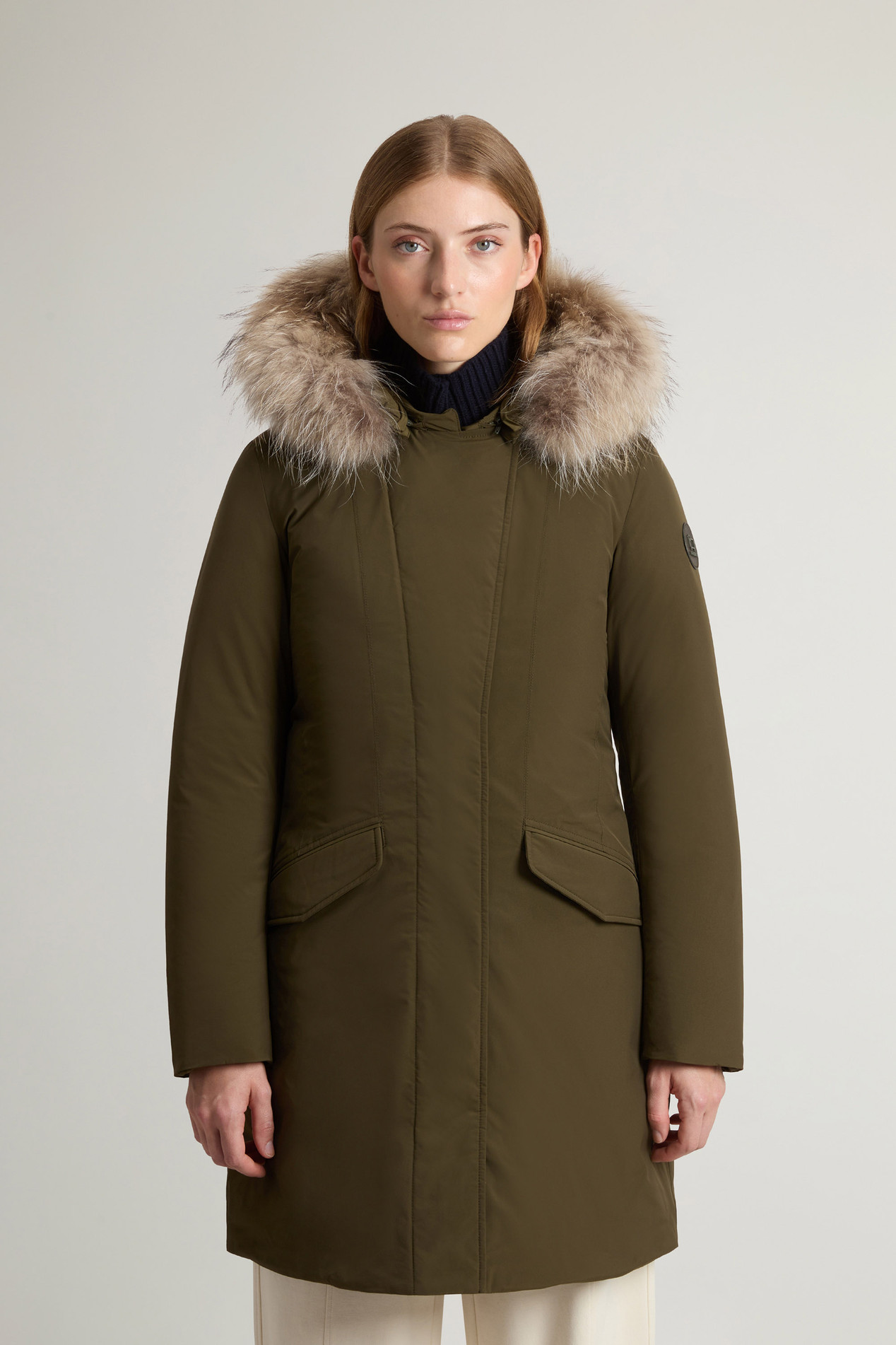 Modern Vail Parka with Detachable Hood Green photo 1 | Woolrich