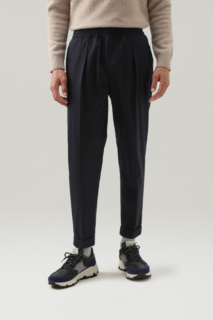 Commuting Pants in Eco-Comfort Wool Blend Blue photo 1 | Woolrich