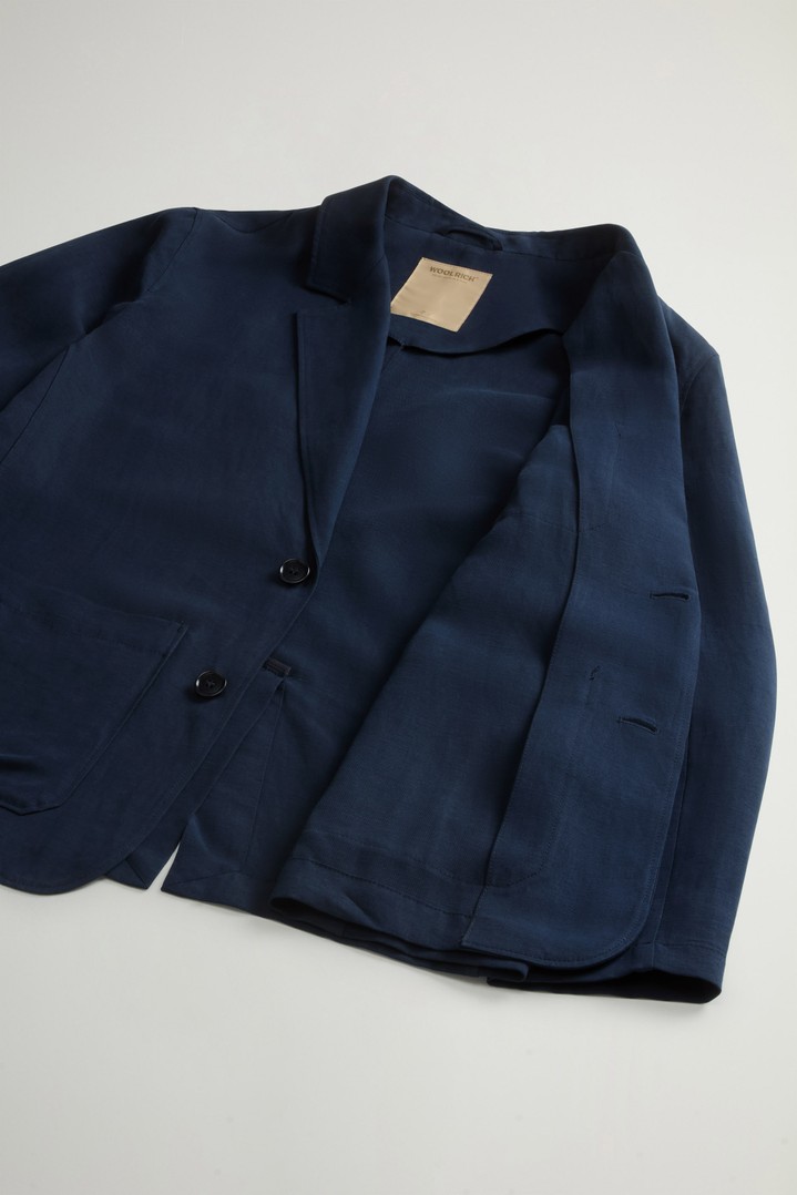 Blazer in Linen Blend Blue photo 8 | Woolrich
