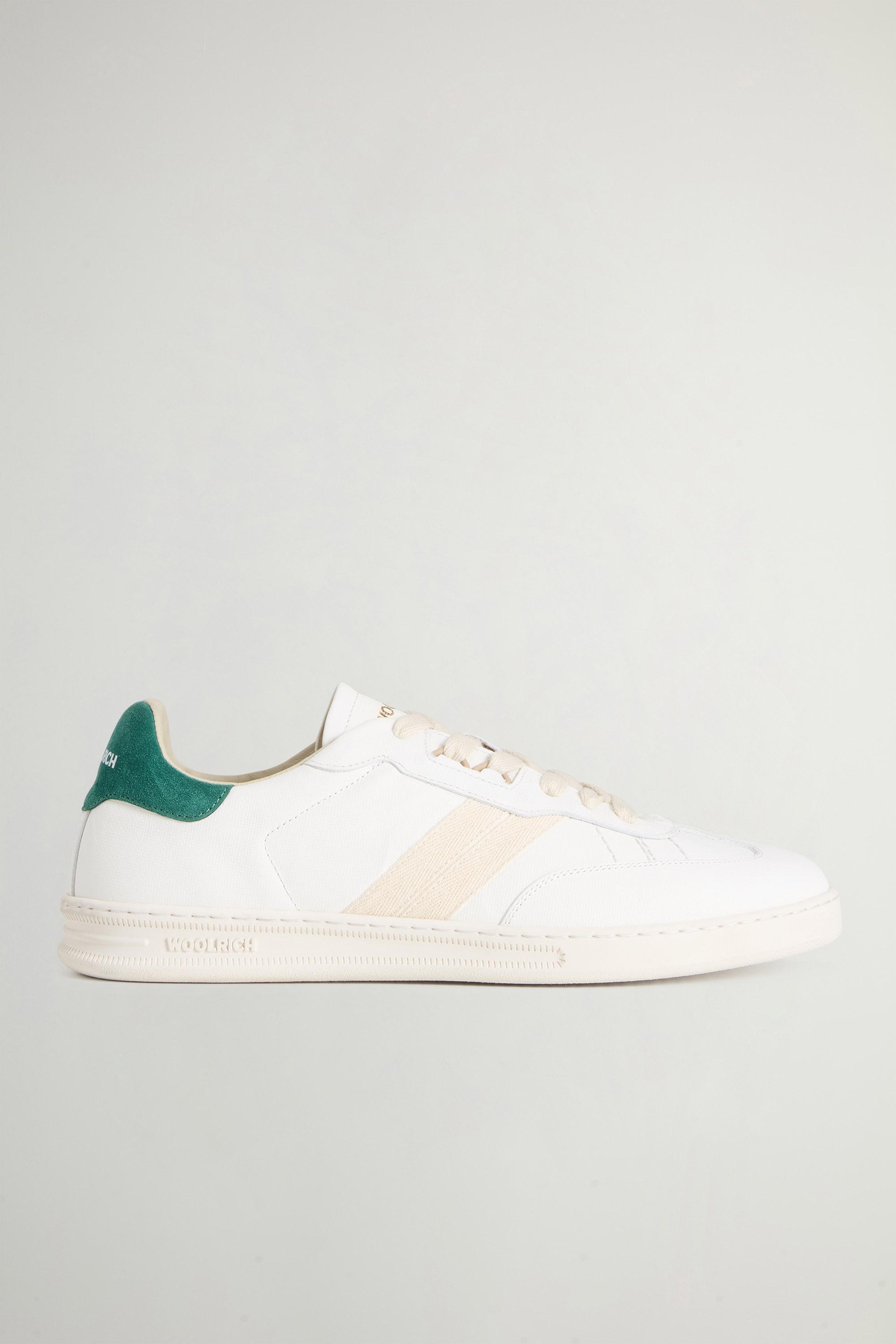 Doubleu Tennis Sneakers in Calfskin with Suede Details White photo 1 | Woolrich