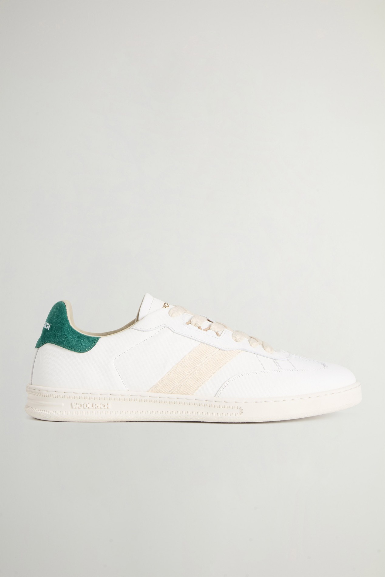 Doubleu Tennis Sneakers in Calfskin with Suede Details White photo 1 | Woolrich