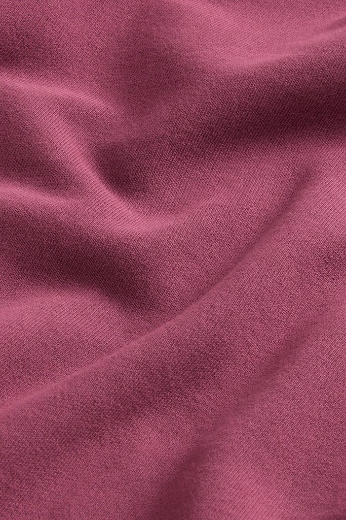 Stückgefärbtes Sweatshirt aus reiner Baumwolle mit Rundhalsausschnitt und Logo Burgunderrot photo 2 | Woolrich