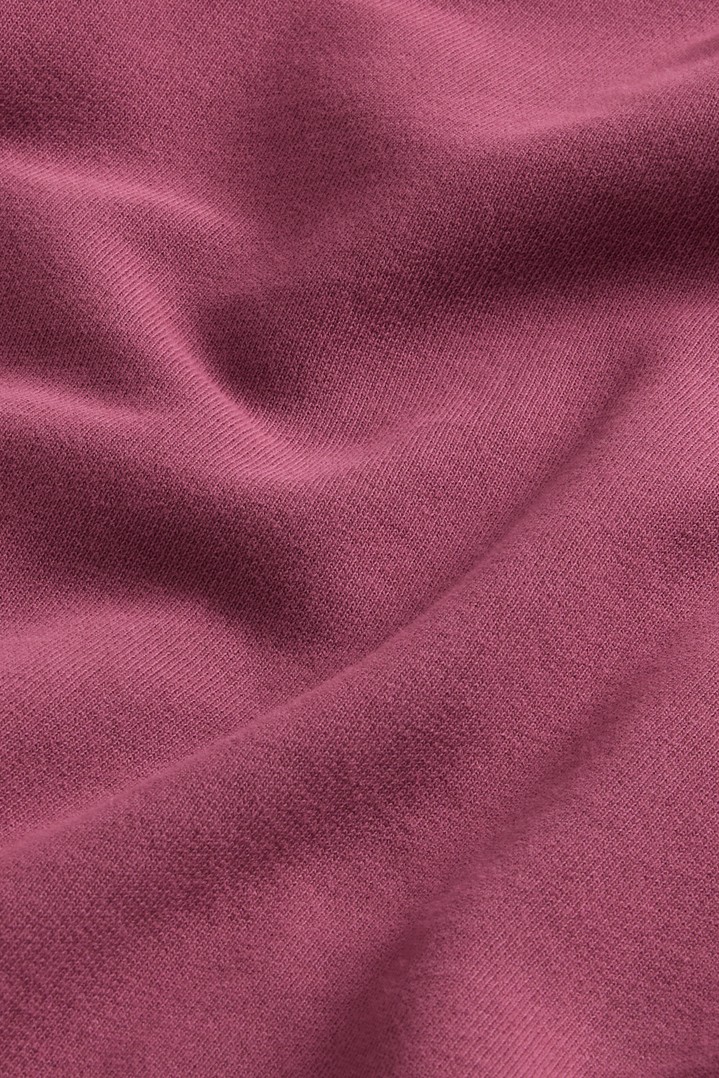 Stückgefärbtes Sweatshirt aus reiner Baumwolle mit Rundhalsausschnitt und Logo Burgunderrot photo 2 | Woolrich