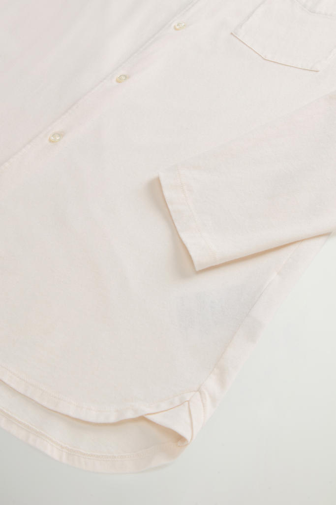 Shirt in Pure Cotton Jersey White photo 7 | Woolrich