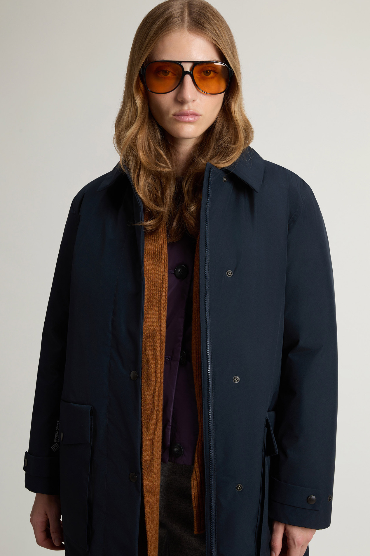 Coat in WINDSTOPPER GORE-TEX Blue photo 4 | Woolrich
