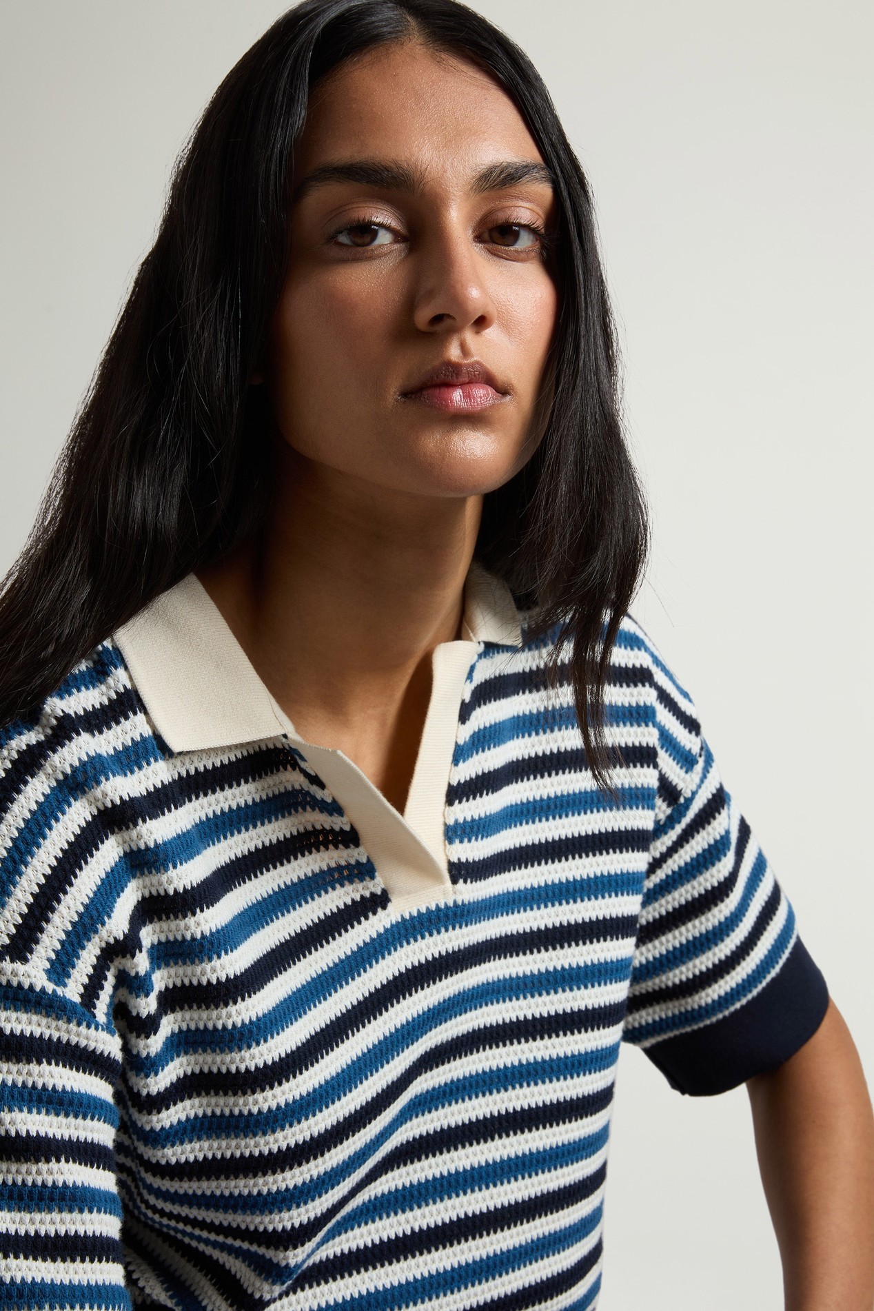 STRIPED JERSEY POLO Multicolor photo 4 | Woolrich