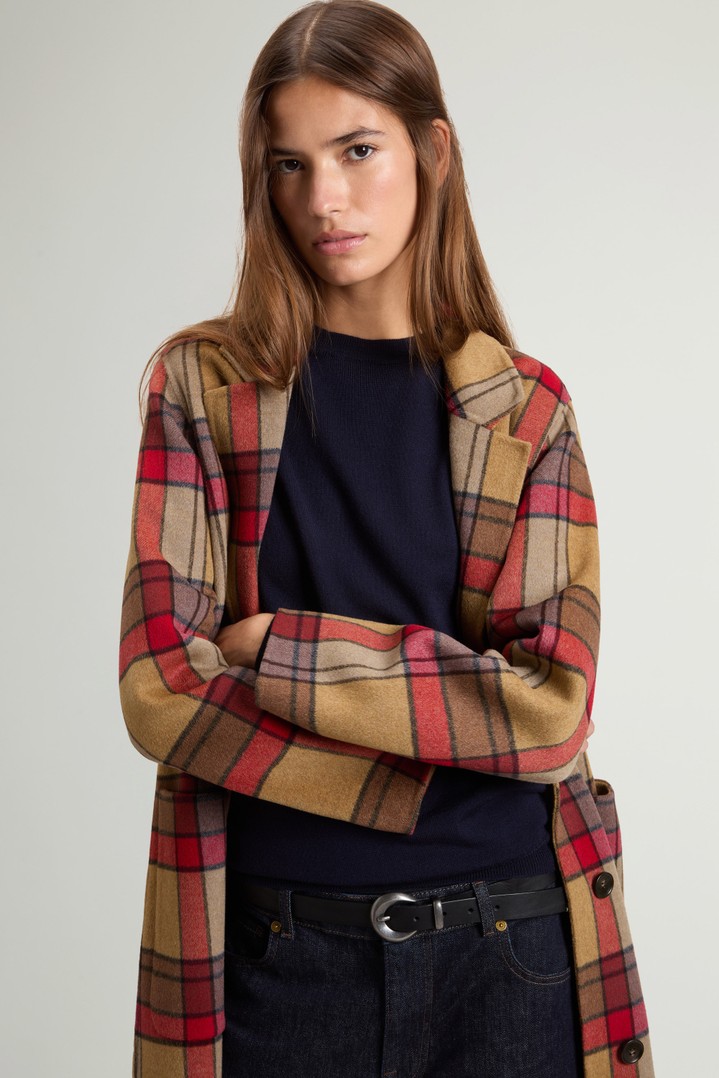 Coat in Double-Face Pure Wool Red photo 4 | Woolrich