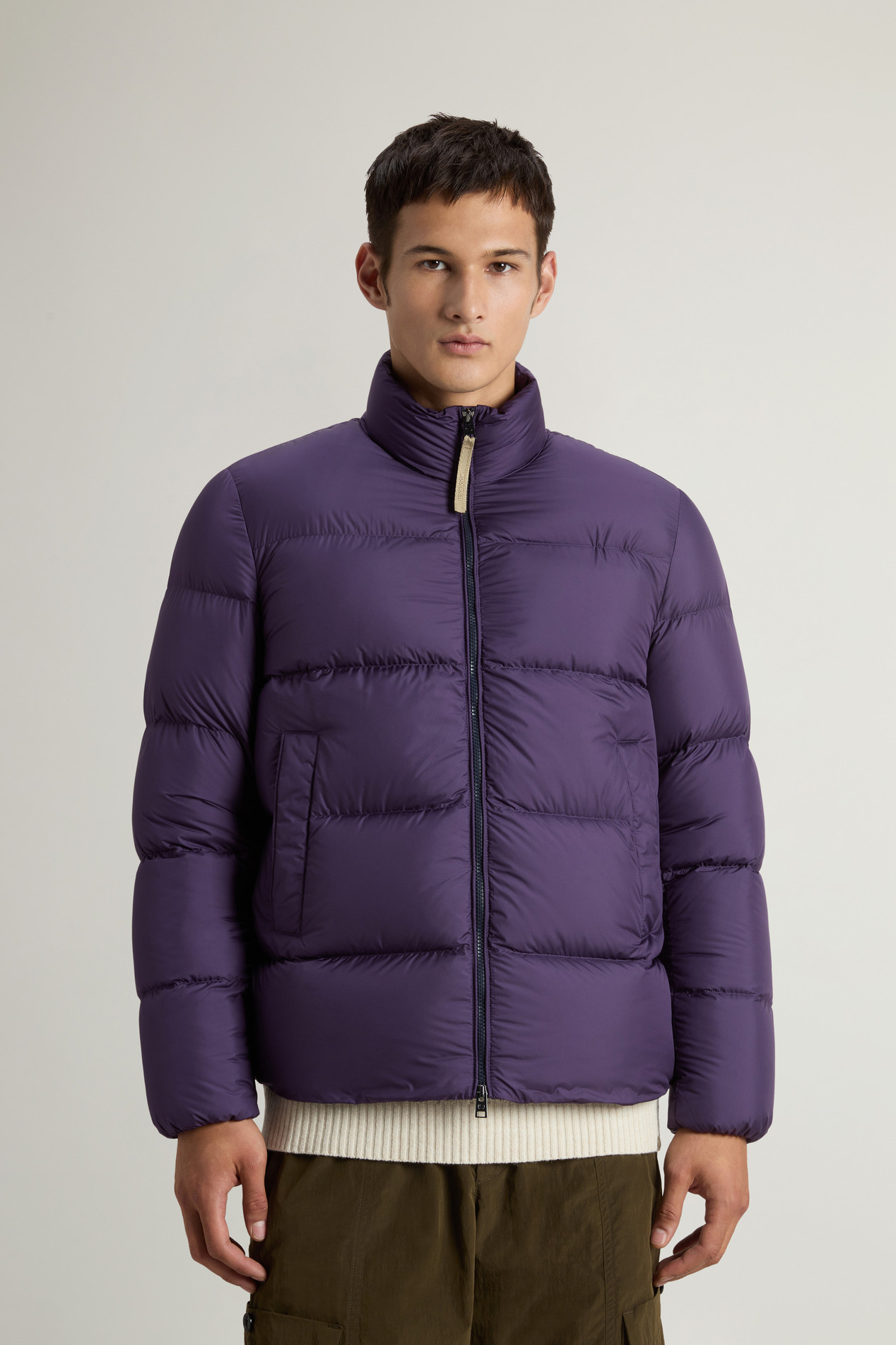 Cloud Down Jacket in Microfiber Purple photo 1 | Woolrich