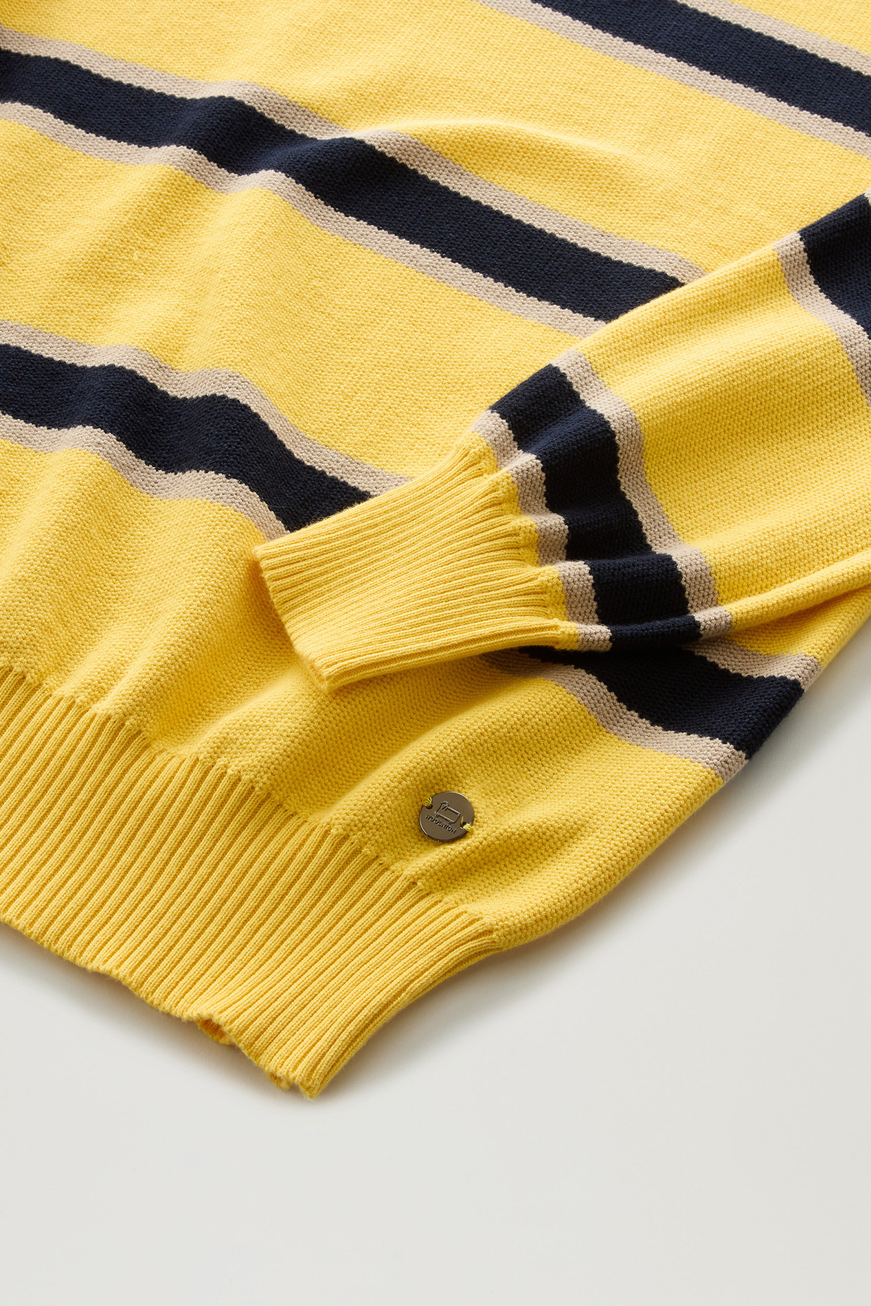 Long-Sleeved Knit Polo Yellow photo 3 | Woolrich