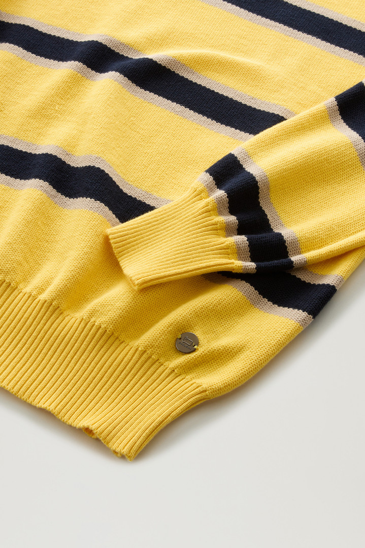 Long-Sleeved Knit Polo Yellow photo 3 | Woolrich