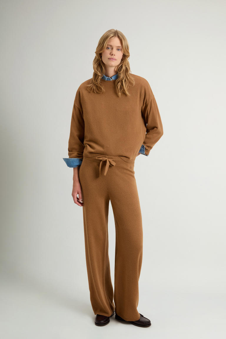 Pants in Wool and Cashmere Blend Brown photo 1 | Woolrich