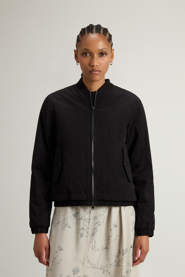 Grace Bomber Jacket in Peached Poly Black photo 1 | Woolrich