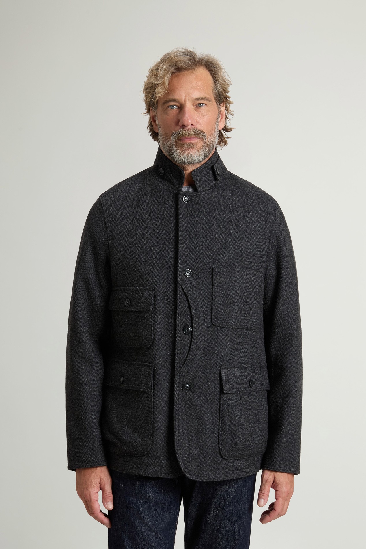 Upland Blazer in Wool Blend Gray photo 1 | Woolrich
