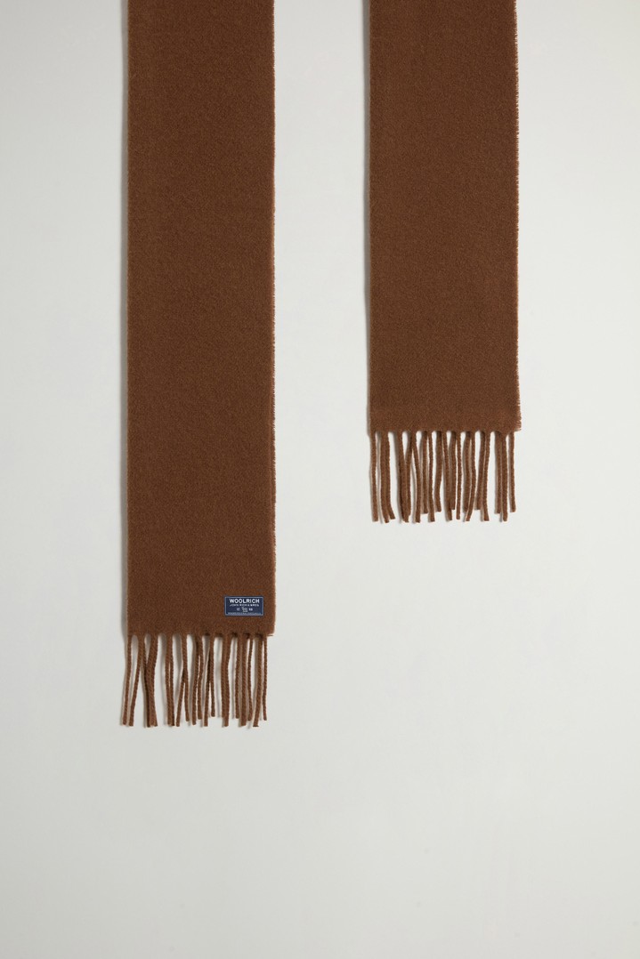 Pure Virgin Wool Scarf Brown photo 3 | Woolrich