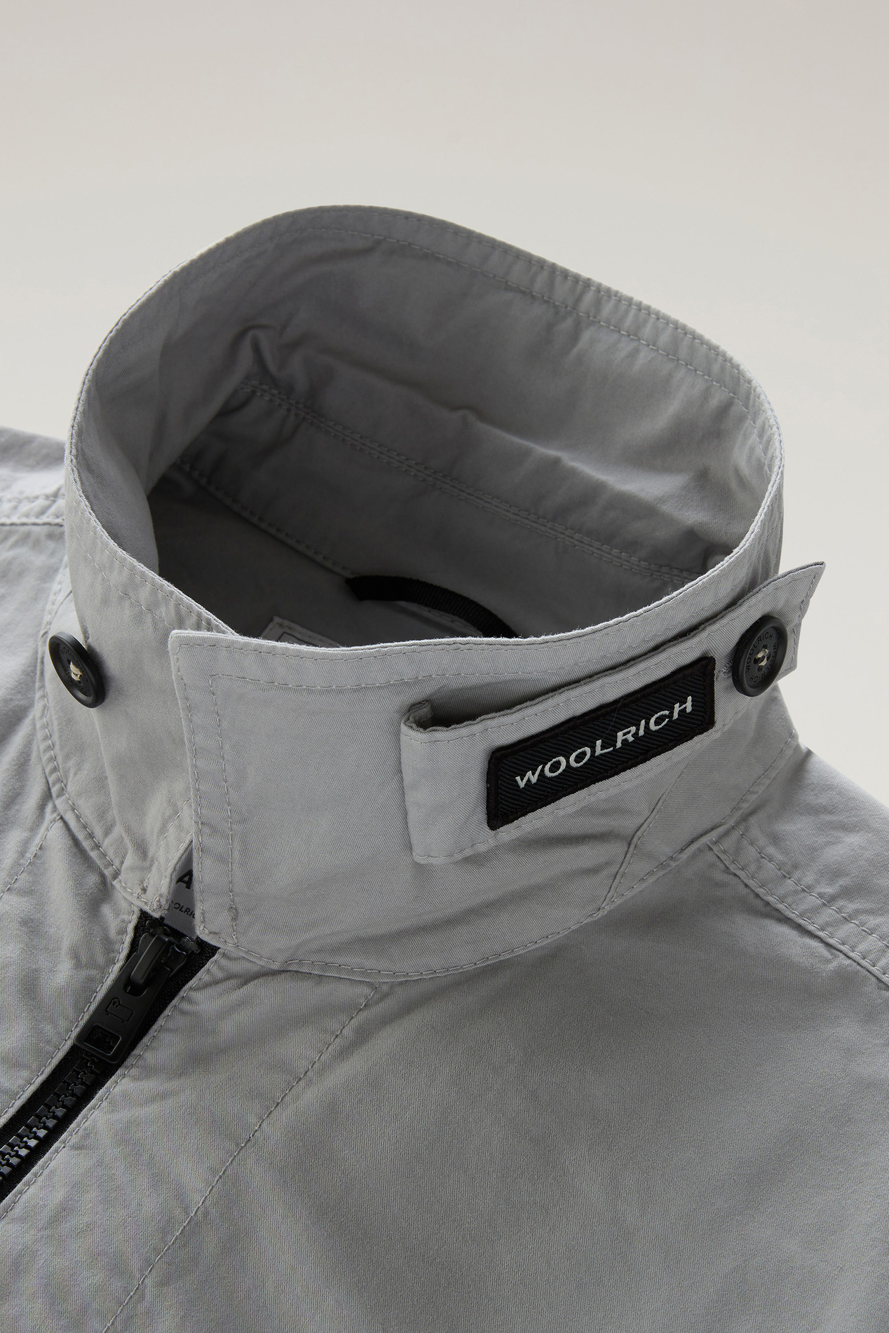 Garment-Dyed Overshirt in Pure Cotton Gray photo 4 | Woolrich