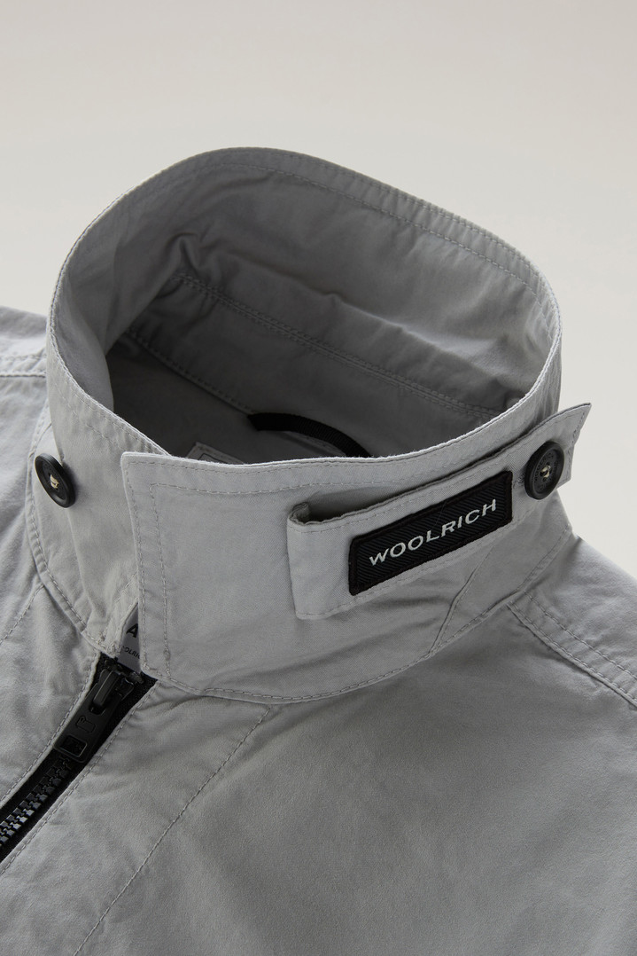 Garment-Dyed Overshirt in Pure Cotton Gray photo 4 | Woolrich