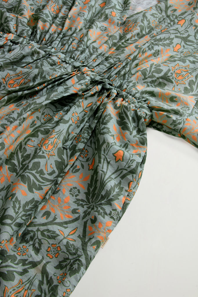 FLUID SHIRT DRESS Green photo 7 | Woolrich