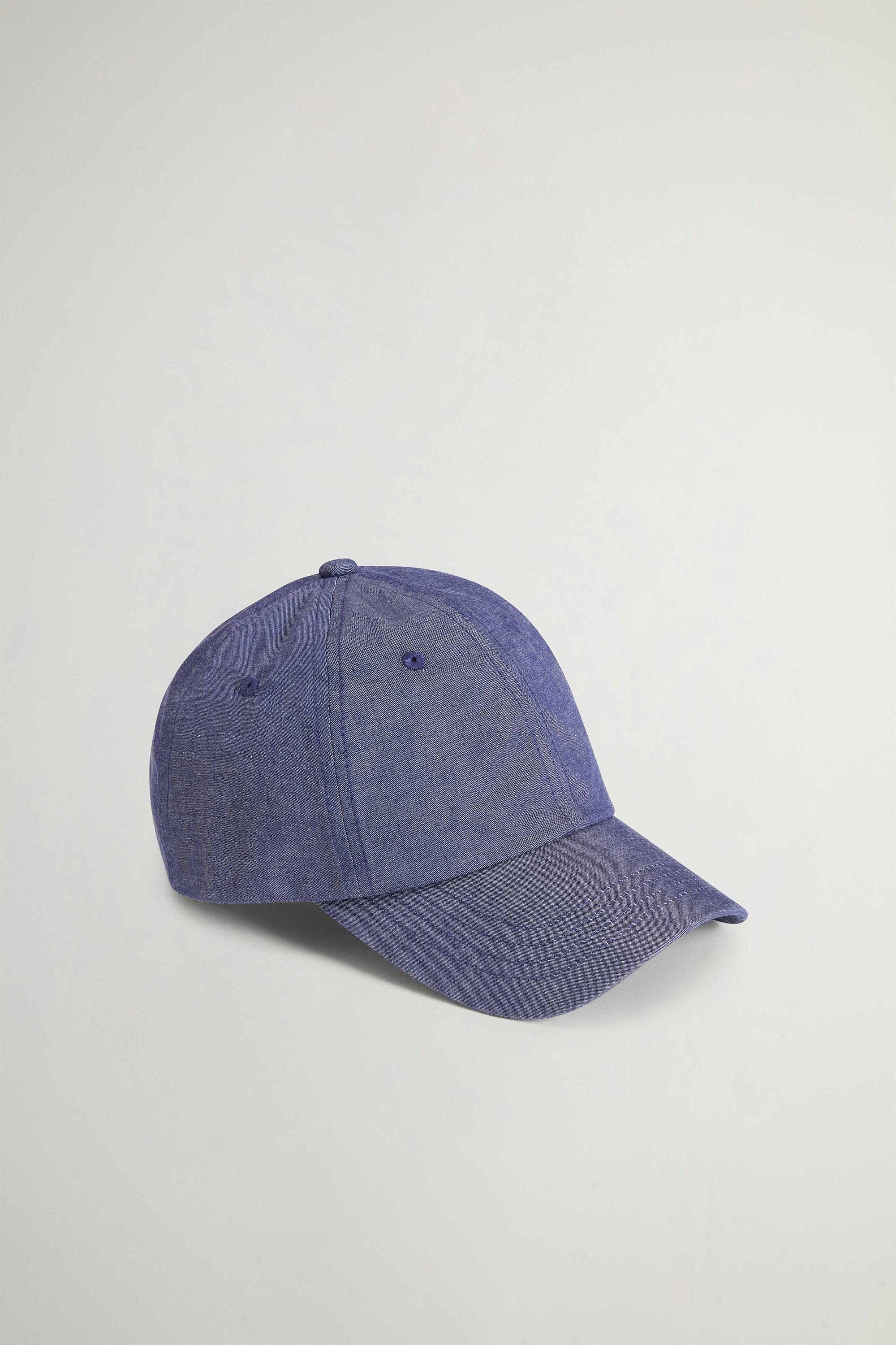 Baseball Cap in Cotton Denim Blue photo 1 | Woolrich