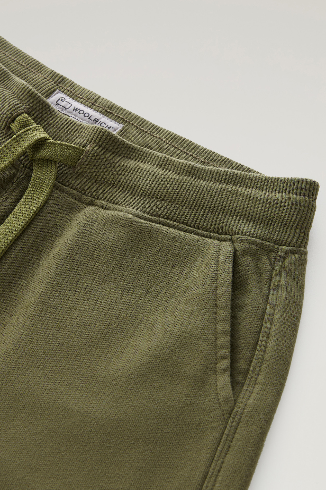 FLEECE SHORT Green photo 4 | Woolrich