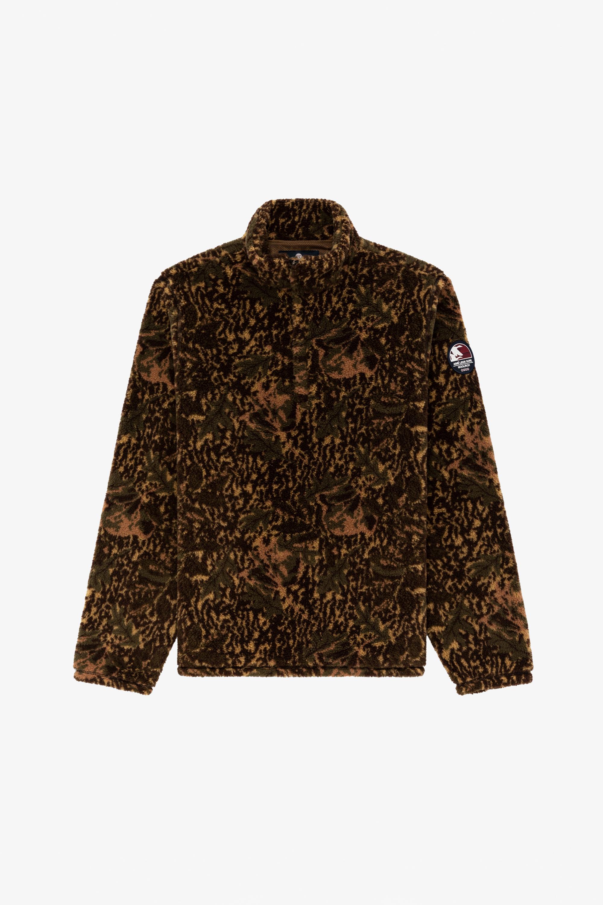 High Collar Half-zip Fleece Jacket - Aimé Leon Dore / Woolrich Brown photo 1 | Woolrich