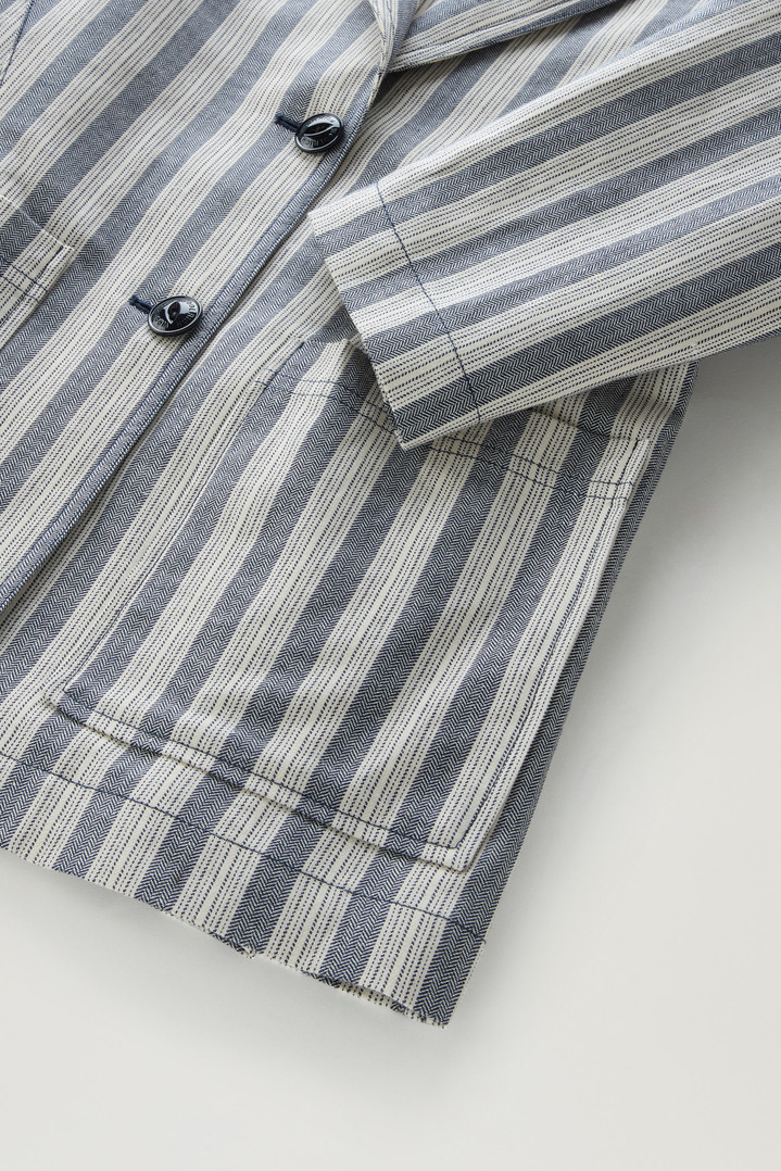 Marine Jacket in Cotton and Linen Multicolor photo 3 | Woolrich