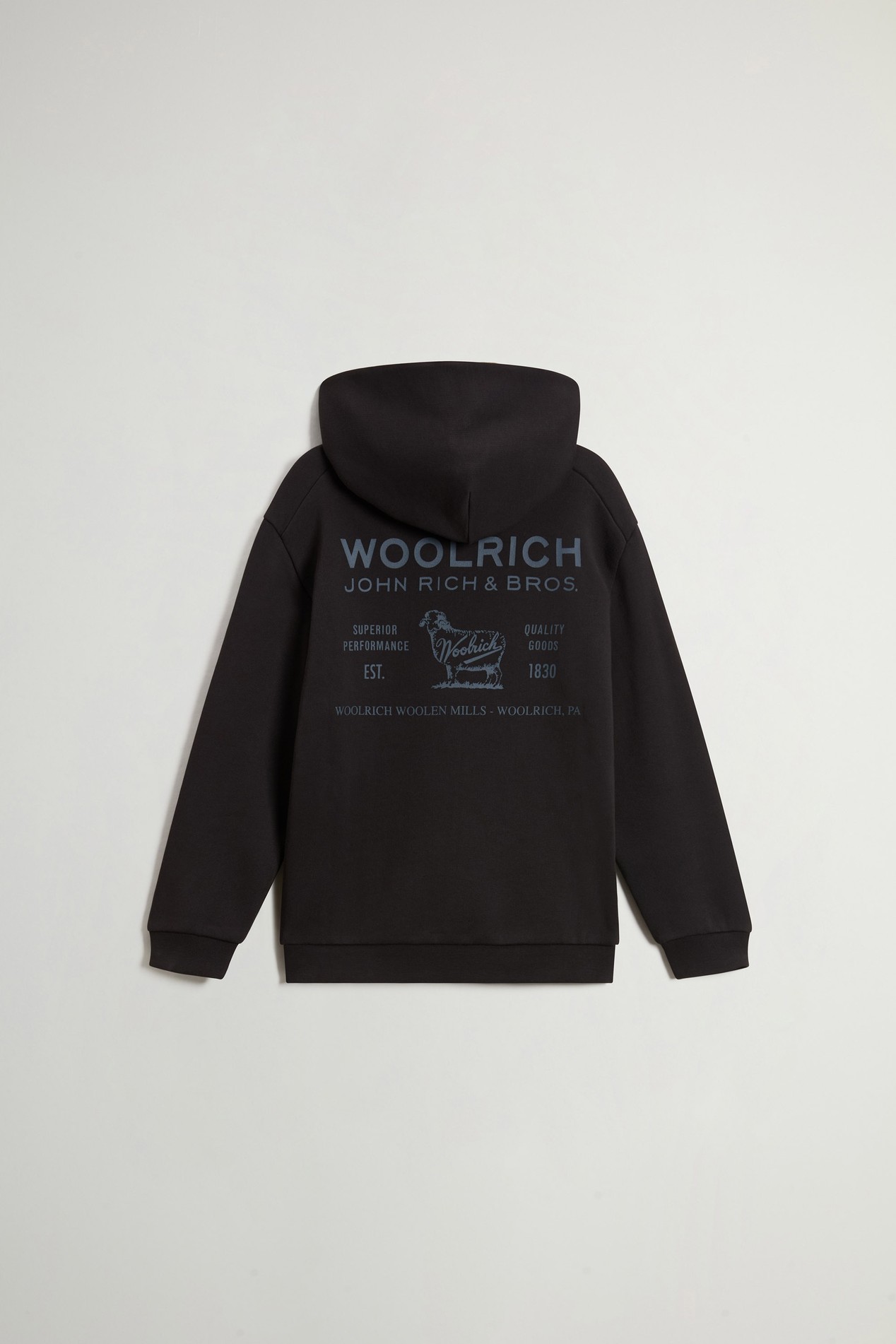 GRAPHIC LEGACY HOODIE Black photo 2 | Woolrich