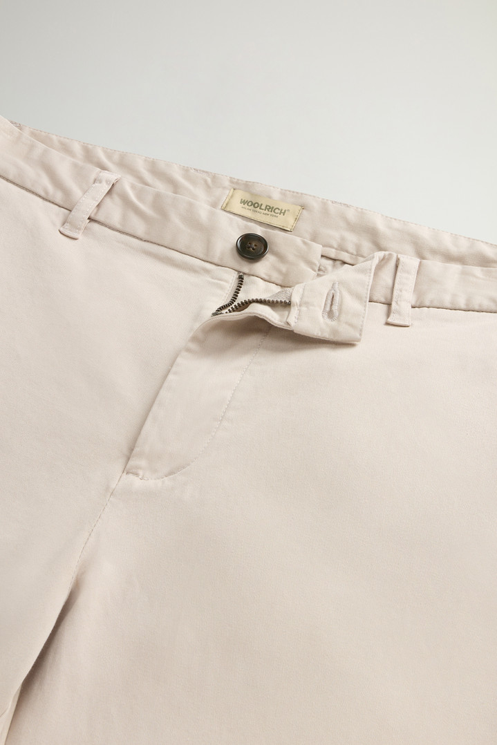 Garment-Dyed Stretch Cotton Twill Chinos Gray photo 2 | Woolrich