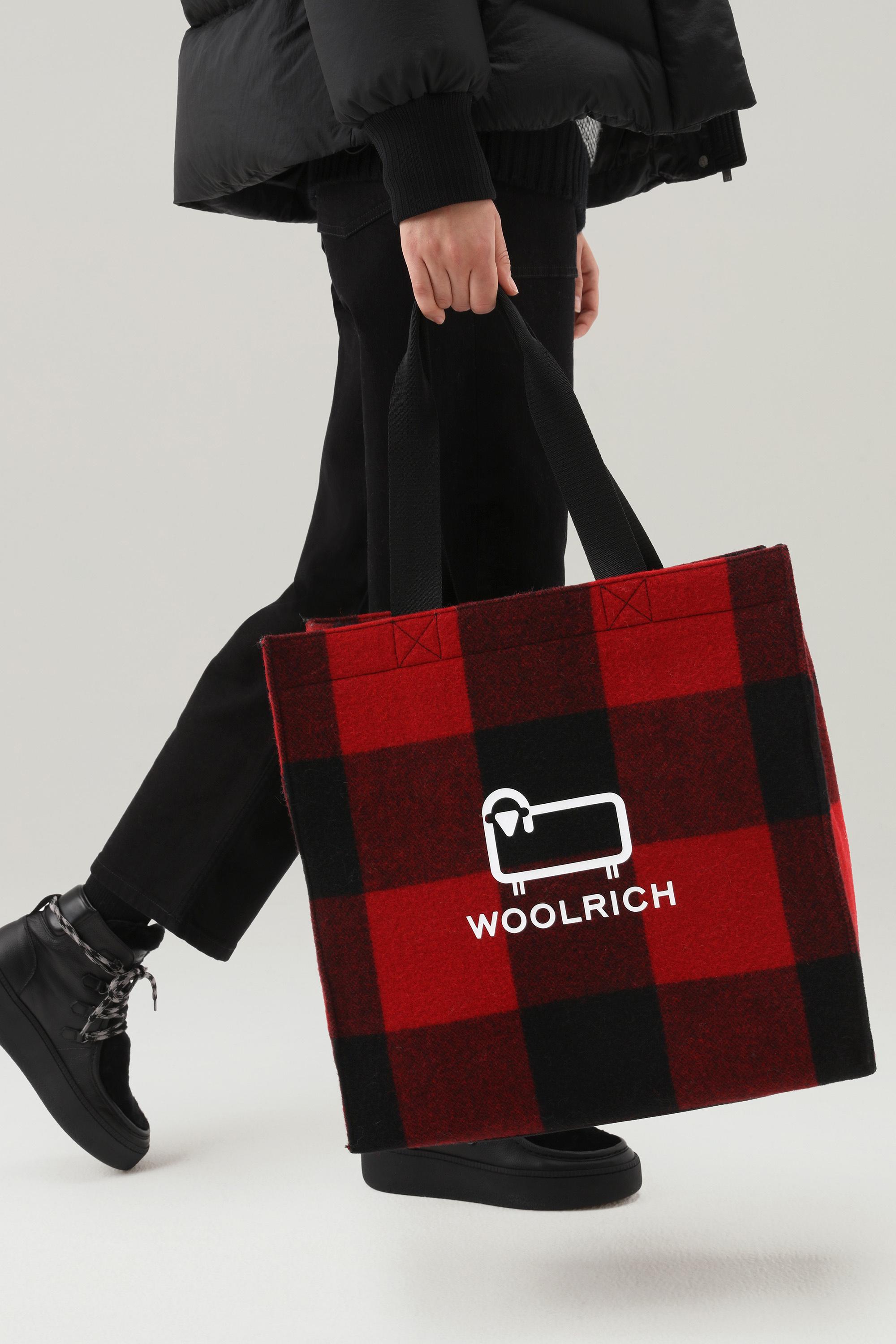 Buffalo Check American Wool Tote Red photo 6 | Woolrich
