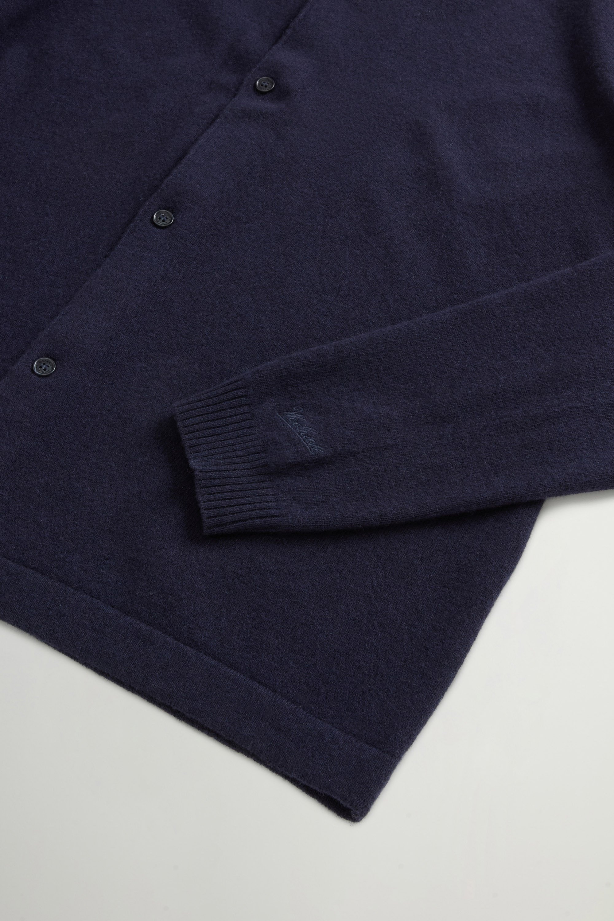 WOOL CASHMERE CARDIGAN GG13 Blue photo 6 | Woolrich