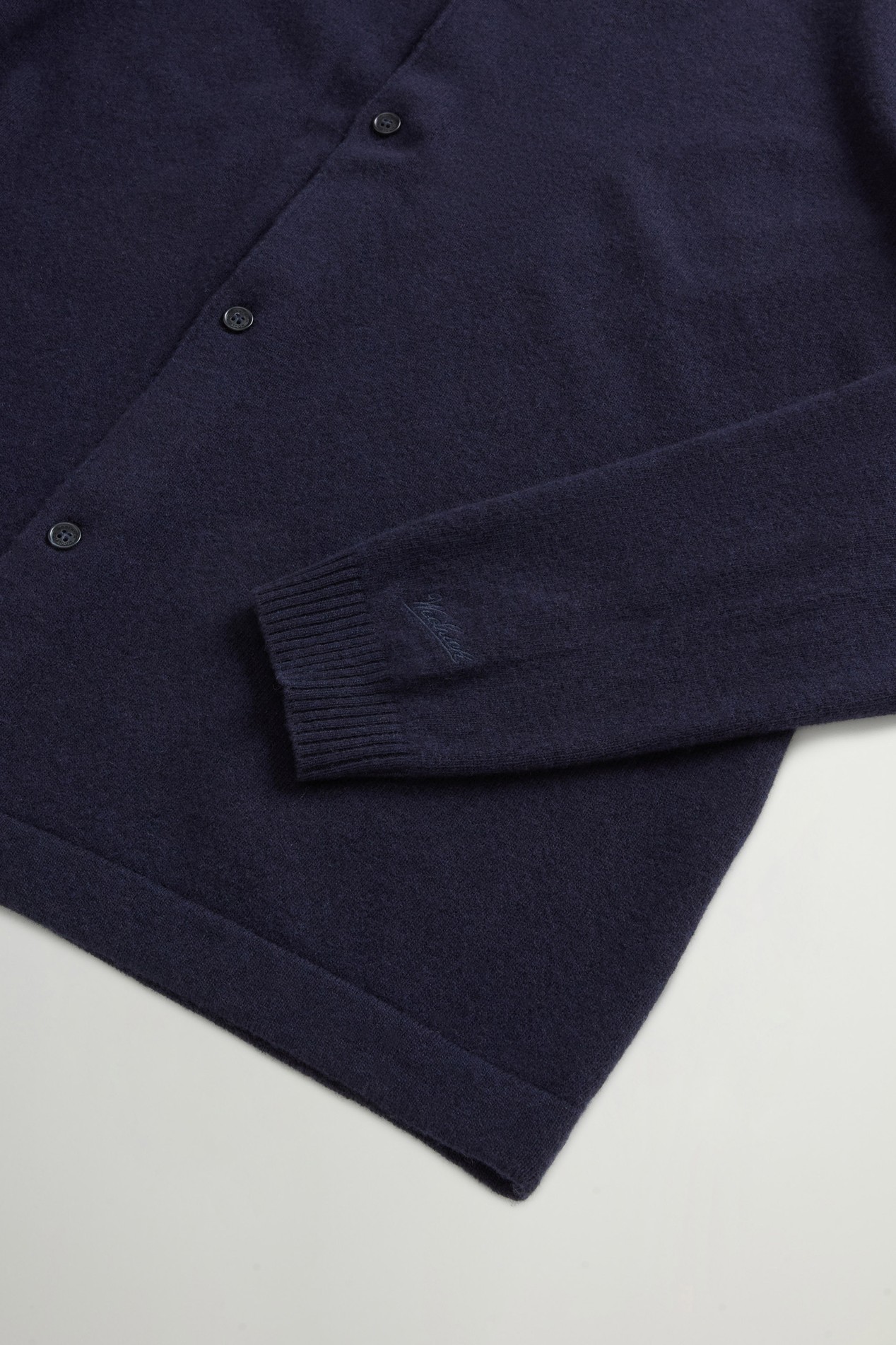 WOOL CASHMERE CARDIGAN GG13 Blue photo 6 | Woolrich