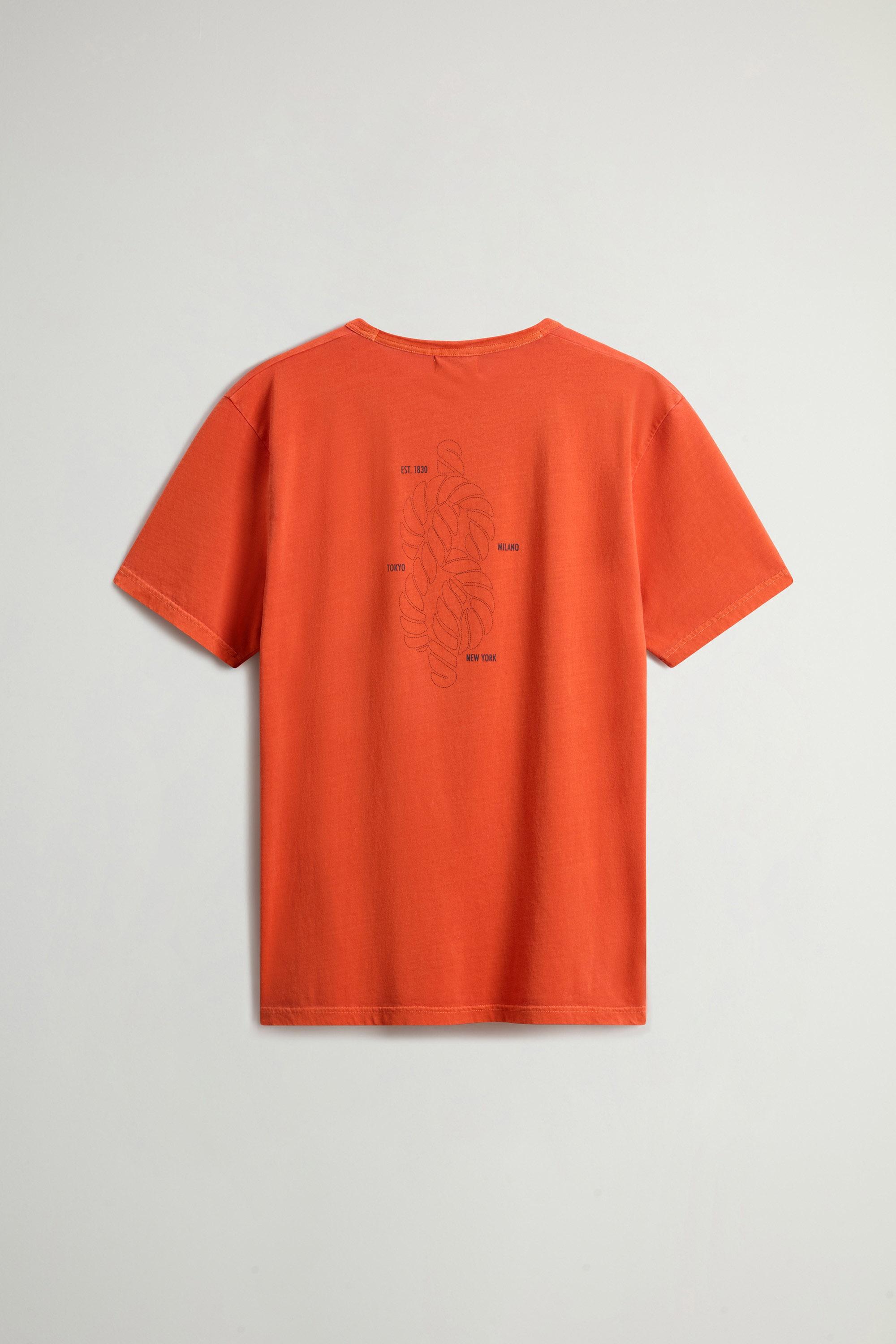 LIGHT GD GRAPHIC T-SHIRT Orange photo 6 | Woolrich